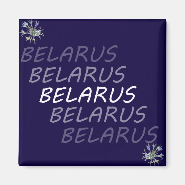 Imán Flor Nacional de Belarus (Frente)