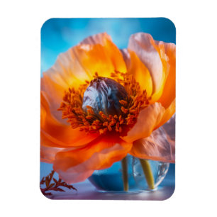 Imán Flor naranja