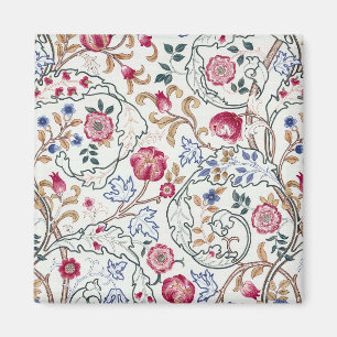 Imán Flor, patrón floral, William Morris