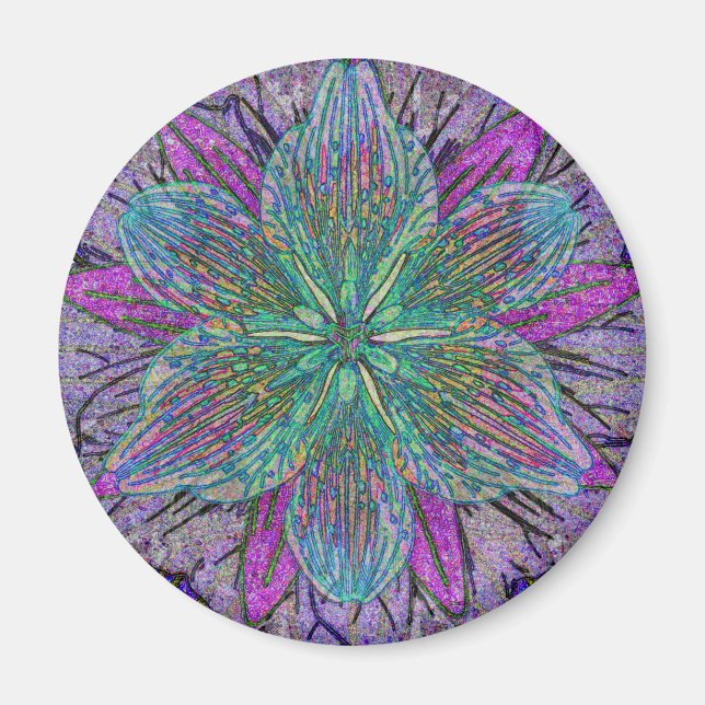 Imán Flor Petal Mandala (Frente)