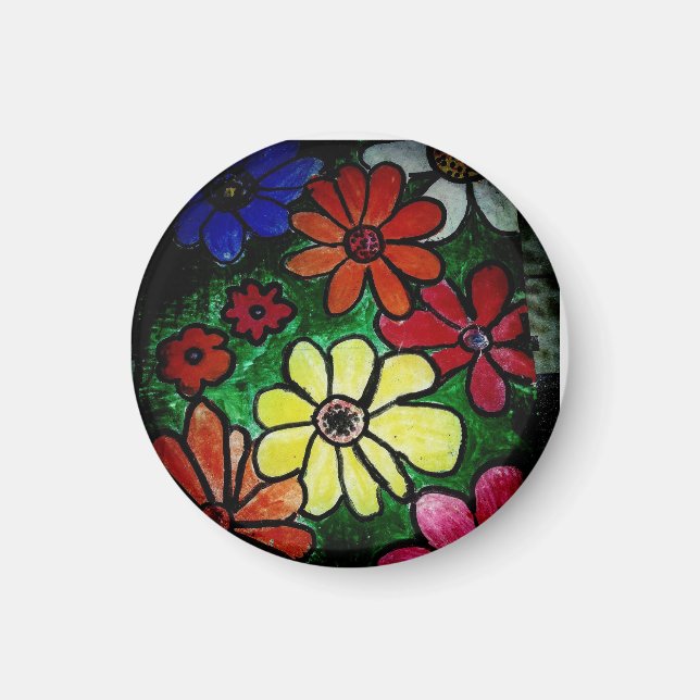 Imán flor poder de flor florecer (Frente)