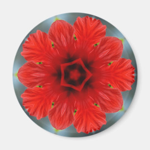 Imán Flor Roja