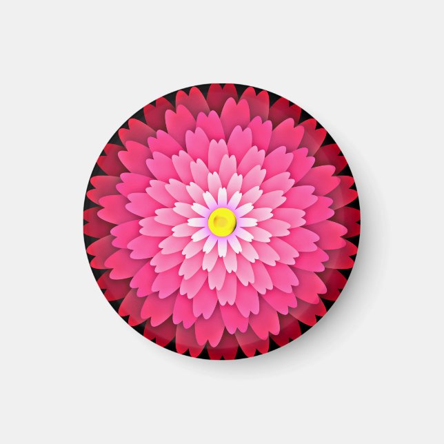 Imán Flor roja (Frente)