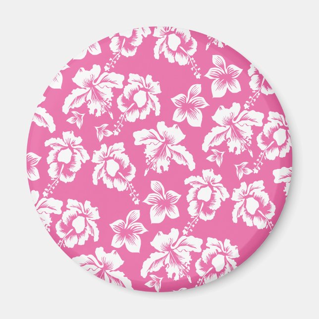 Imán Flor rosa hawaiana (Frente)