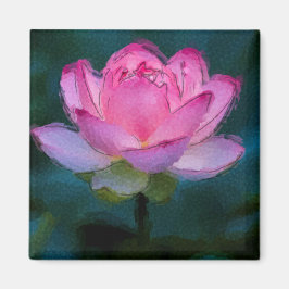 Imán Flor rosa Lotus