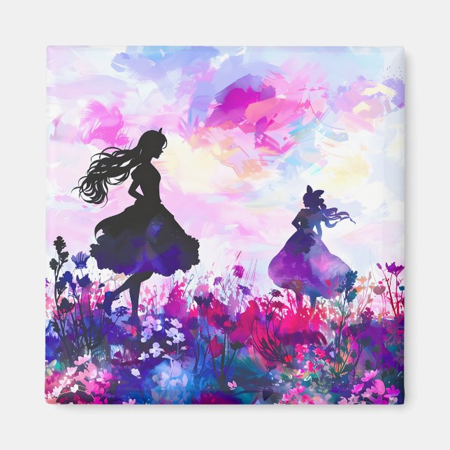 Imán Flor silvestre Maravilla acuática (Frente)