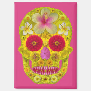 Imán Flor Skull 8