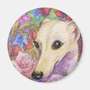 Imán Flor tímida Whippet
