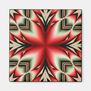 Imán flor tribal del geo
