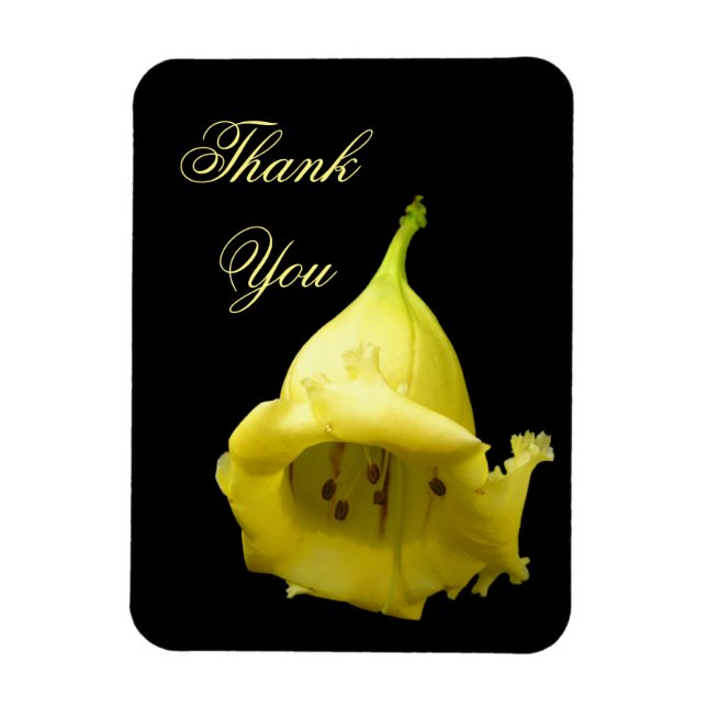 Imán Flor tropical amarilla (Vertical)