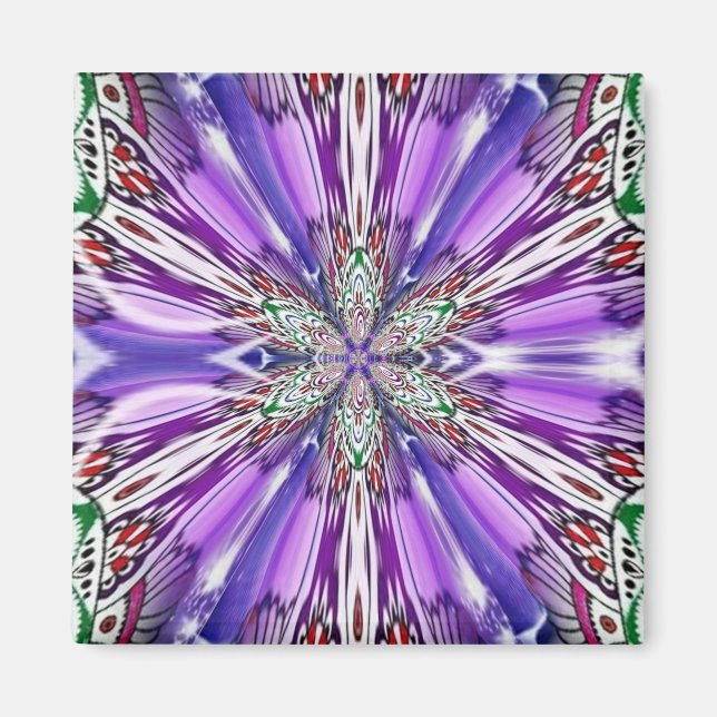 Imán flor yin yang (Frente)