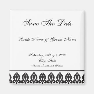 Imán Flora Magnet-Black/White