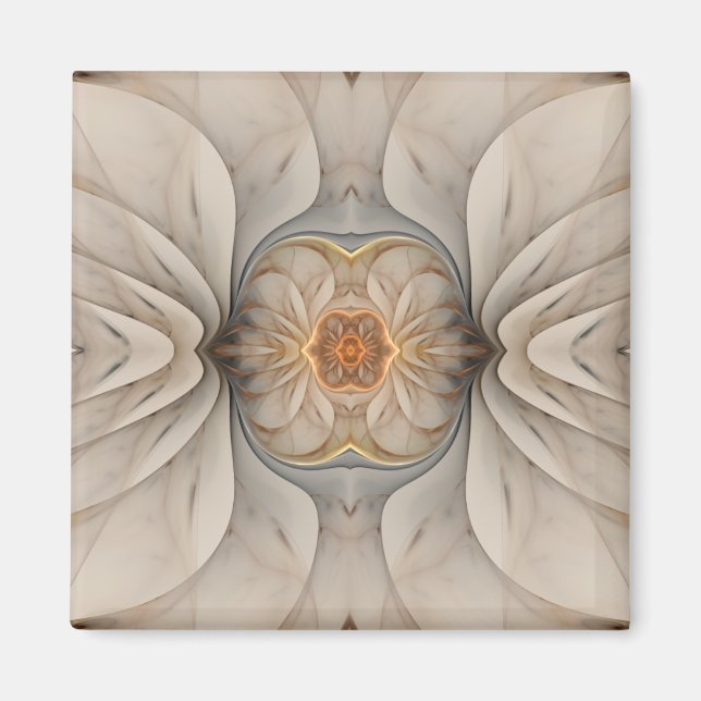 Imán Floral Abstracta Primal Om (Frente)