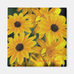 Imán 'Floral amarillo