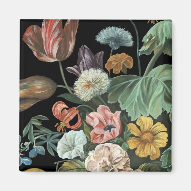 Imán Floral barroca - Bouquet de flores (Frente)