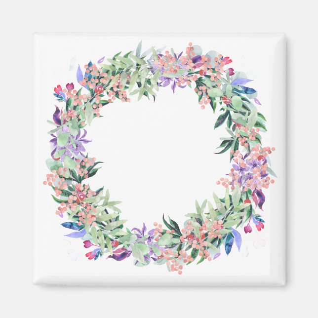 Imán Floral Berries Wreath (Frente)
