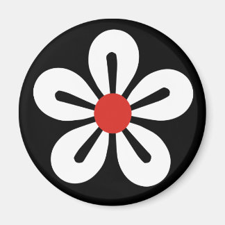 Imán floral blanco