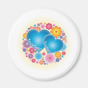 Imán Floral de Blue Hearts