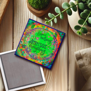 Imán Floral de bonito aprecia todo lo Inspirador