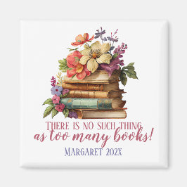 Imán Floral de libros de Lover