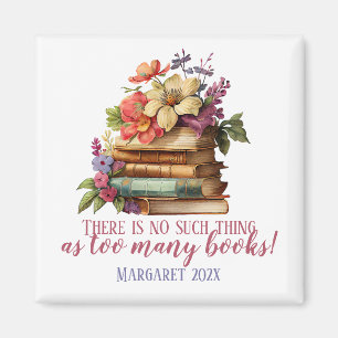 Imán Floral de libros de Lover