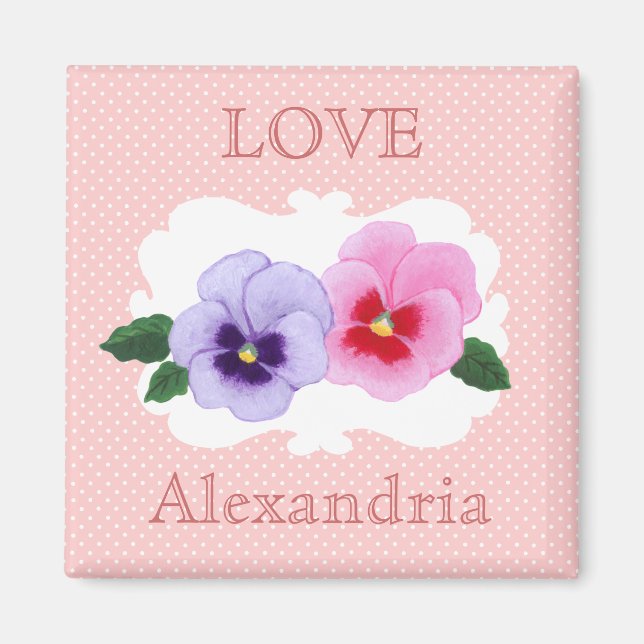 Imán Floral de paneles personalizados (Frente)
