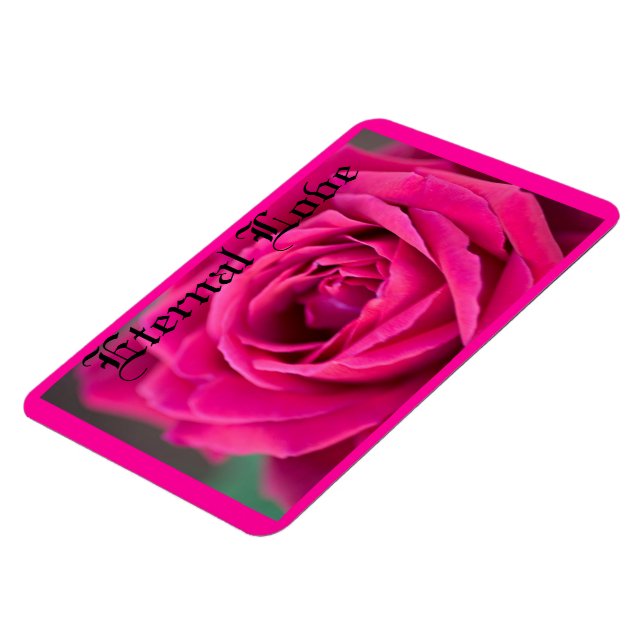 IMÁN FLORAL DE ROSA ROSA DE ROSA ROSA AMABLE (Lado Izquierdo)