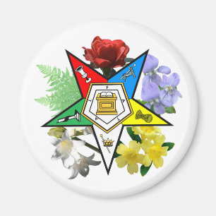 Imán floral del emblema de OES