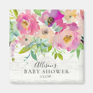 Imán floral del favor de la ducha de los