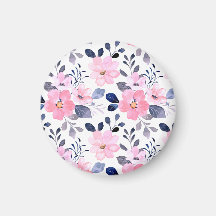 Imán floral estético | Decoración botánica minimal