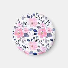 Imán floral estético | Decoración botánica minimal