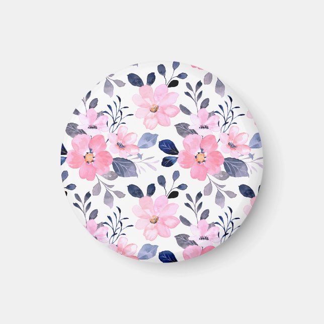 Imán floral estético | Decoración botánica minimal (Frente)