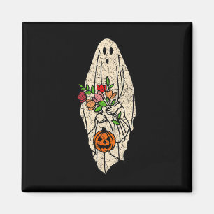 Imán Floral Fantasma Cute Halloween Disstume Gráfica di