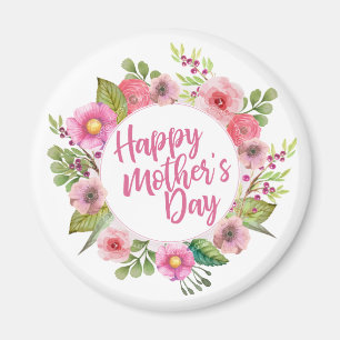 Imán floral feliz elegante del día de madre el
