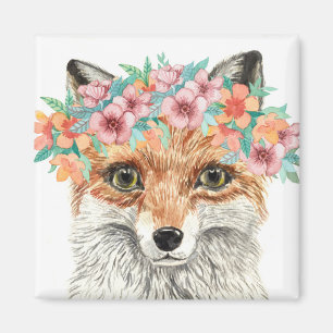 Imán Floral Fox