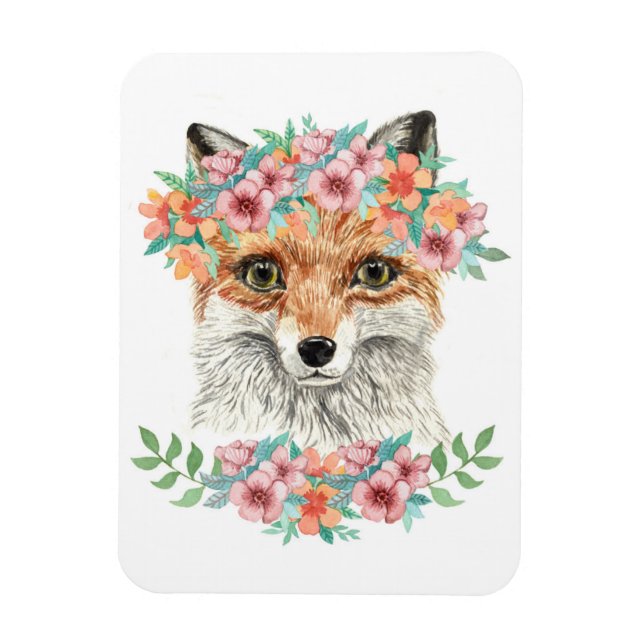 Imán Floral Fox (Vertical)