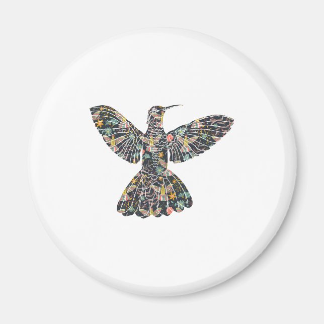 Imán Floral Hummingbird (Frente)