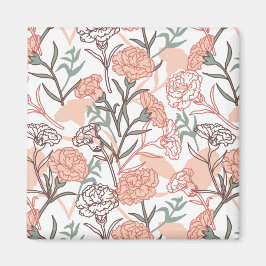 Imán Floral inspirada en la naturaleza: patrón de flor 