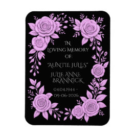 IMÁN FLORAL LAVENDER. IN LOVING MEMORY KEEPSAKE, 