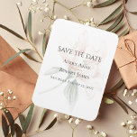Imán Floral rústica salva la fecha<br><div class="desc">Este "Save the Date" es un imán que es tan simple pero magnífico. La flor de peones mullida que se respira en el fondo le da un toque moderno y elegante. Neutral e impresionante. Perfecto para cualquier tema boda. La simplicidad en su mejor momento. Toda la elegancia. Me ha gustado...</div>