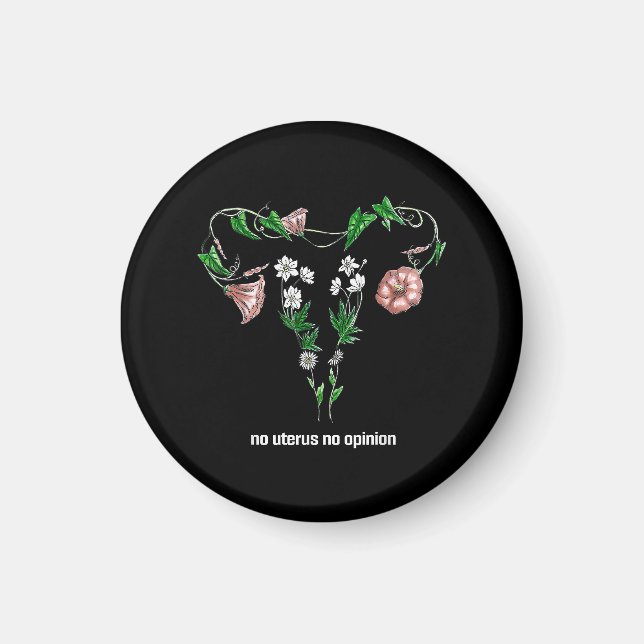 Imán Floral sin útero sin opinión sobre los derechos de (Frente)