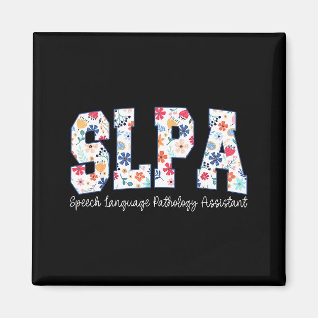 Imán Floral Speech Language Pathology Istant Slpa Appre (Frente)