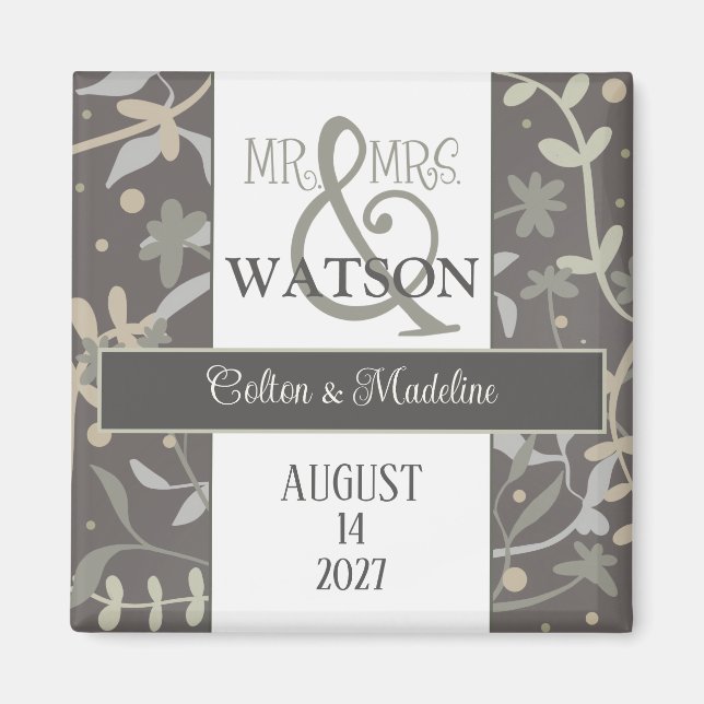 Imán Floral Sprigs Inespiritualidad Moderna Sencilla El (Frente)