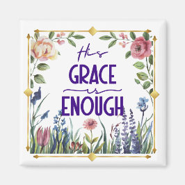 Imán Floral Su gracia es suficiente