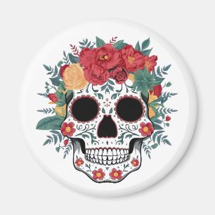 Imán Floral Sugar Skull