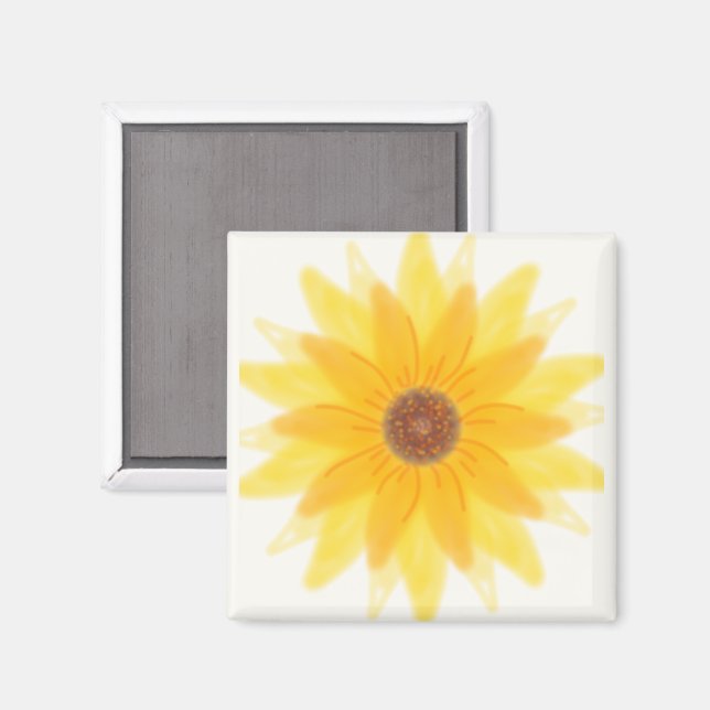 Imán floral Sunshine Bloom (Anverso/Reverso)
