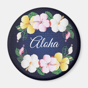 Imán Floral tropical hawaiana