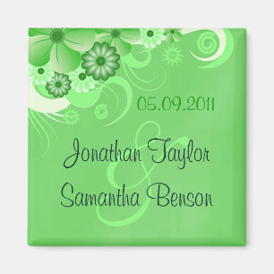 Imán Floral Verde Oscura Para Salvar Los Imanes De Frid