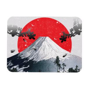 Imán Florecimiento de cerezos en el Fuji Japón