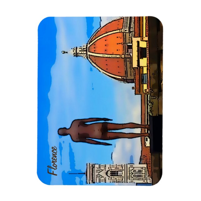 Imán Florence Duomo Dome Antony Gormley   (Vertical)